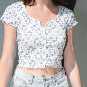 Brandy Melville Zelly Ruffle Top